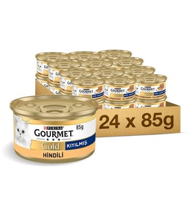 Gourmet Gold Hindili Kedi Yaş Mama 85 Gr 24LÜ
