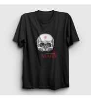 Presmono Unisex Siyah Skull 30 Seconds To Mars T-Shirt 172227tt