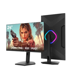 GamePower Lunis L20 24″ 240Hz 0.5Ms VA FHD RGB Pivot Gaming Monitör (Sıfır Ölü Piksel Garantili)
