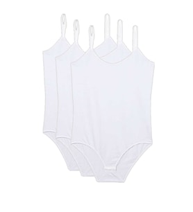 3 Adet İp Askılı Kadın Çıtçıtlı Body Beyaz