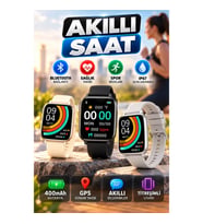 400mAh Bataryalı Titreşimli Akıllı Saat – Sağlık Takibi, GPS ve Akıllı Bildirimler