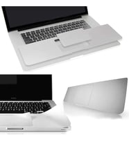 Microcase Macbook Pro 13 Touch Bar ID 2020 A2251 A2289 Palm Guard Klavye Altı + Track Ped Film - Gümüş