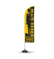 Erkek Giyim Reklam Yönlendirme ve Tanıtım Yelken Bayragı