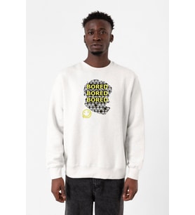 Sherlock Bored Beyaz Erkek 2ip Sweatshirt