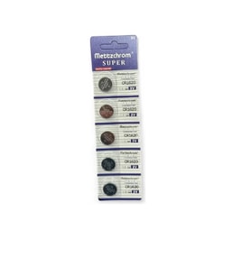 Mettzchrom Süper Düğme Pil 3V CR1620 Lityum 5'li Paket CR-1620 Cr 1620