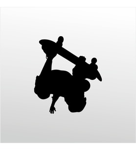 Folyo Sticker  Kaykaycı 30cm Uzunluk (Karışık)