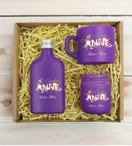 BK Gift Kişiye Özel İsimli DTF Anne Temalı Mor Kahve Fincanı & Kolonya & Mum Hediye Seti-1, Anneye Hediye, Anneler Günü Hediyesi