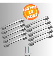 Köprü Kulp Dolap Çekmece Kulbu Metal Kulp 160 MM ( 10 ADET )