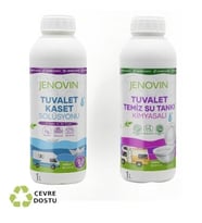 Jenovin Sifon Temizliği Karavan & Tekne Tuvalet Kimyasalı 1L  Katı Atık Parçalama Lavanta Kokusu