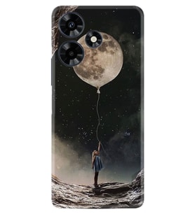 Infınıx Hot 30 Kılıf Desenli Silikon Moon Baloon 1368