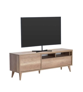 Adore Mobilya Retro Wide Tv Sehpası - Açık Ceviz (Tori) 150x53x40 cm (GxYxD)