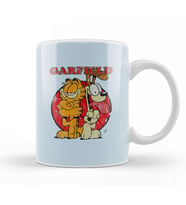 Distressed Garfield Kupa Bardak Porselen