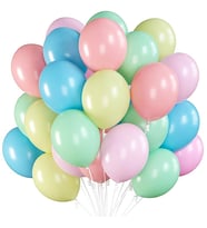 KARIŞIK PASTEL RENKLİ BALON Doğum Günü Helyumlu 20 adet