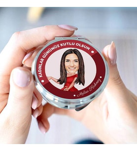 Kadınlara Özel Karikatürlü Makyaj Aynası