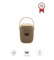 Bluetooth Hoparlör Rgb Işıklı FM Radyo Kablosuz Taşınabilir Speaker GTS-1679 Bej
