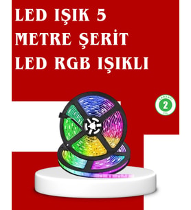 5 Metre Kumandalı RGB Şerit LED Aydınlatma