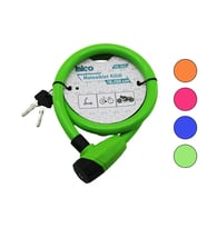ANAHTARLI KALIN MOTOR - BİSİKLET KİLİT ÇELİK TEL RENKLİ KILIF 18MMX100CM (5680)