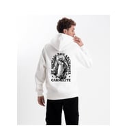 Unisex Oversize Carmelite Kapüşonlu Sweatshirt