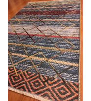 Makinada Yıkanabilen Dokuma Tabanlı El Nakışlı Kilim 120*180