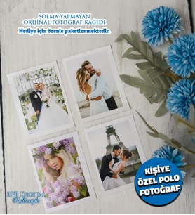 4 Adet Polaroid Fotoğraf Baskısı, Kişiye Özel Hediye (Orijinal Solma Yapmaz)