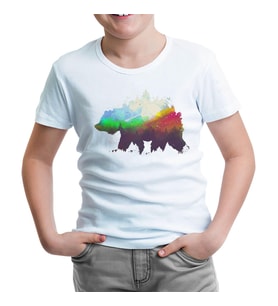 Natür Vald Beyaz Çocuk Tshirt