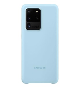 Galaxy S20 Ultra ile Uyumlu Silikon Kılıf Mavi EF-PG988TLEGWW