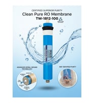 Clean Pure RO Membran 1812 – 100 GPD Yüksek Arıtma Performansı