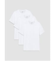 LCWAIKIKI Classic Beyaz Regular Fit %100 Pamuk Basic Erkek Tişört 3'lü