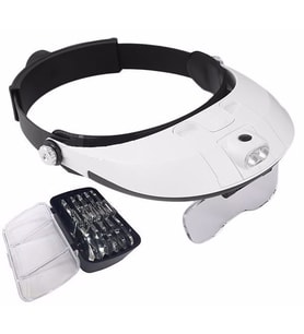 Texta MG81001-G Led Işıklı Gözlük Kafa Büyüteci