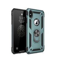 Apple İphone Xs Max Kılıf Sofya Yüzüklü Silikon Kapak - Yeşil