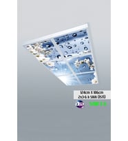 124cm X 186cm-altılı- Led-sıva Üstü-324 Watt-salon Led Aydınlatma-avize Modelleri-led Işık