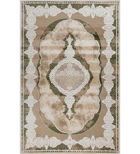 Eliana Home Baskılı, Yıkanabilir Kaymaz Taban Salon Halısı LNA0773 100x150 cm (Kahverengi)