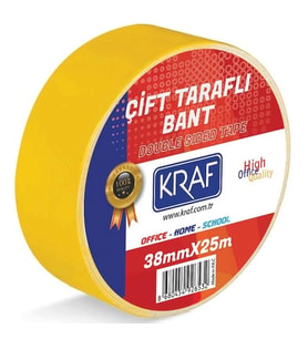 KRAF ÇİFT TARAFLI BANT 38MMX25M 2538G