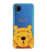 Redmi 9C / Redmi 10A Uyumlu Winnie The Pooh Desenli Şeffaf Telefon Kılıfı