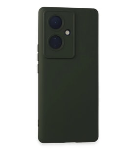 Mey İthalat® Vivo V29 Lite Kılıf Nano içi Kadife Silikon - Koyu Yeşil