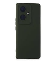 Mey İthalat® Vivo V29 Lite Kılıf Nano içi Kadife Silikon - Koyu Yeşil