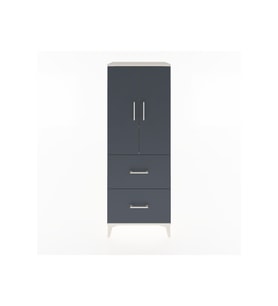 Hyperion Dolap 3 Raflı 2 Çekmeceli 2 Kapaklı 60x44x163 Aytaşı-Antrasit