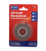 KRAF ÇİFT TARAFLI EXTRA GÜÇLÜ MONTAJ BANDI İÇ-DIŞ MEKAN 19MMX1,5M 2520G