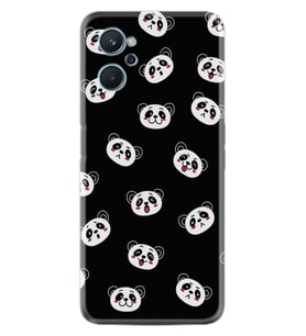 9i Kılıf Silikon Desen Özel Seri Panda Suratları 1773
