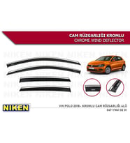 Vw Polo Kromlu Cam Rüzgarlığı Niken 2018+ (Beyaz)