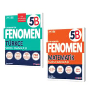 FENOMEN YAYINLARI 5 Türkçe B + Matematik B Soru Bankası