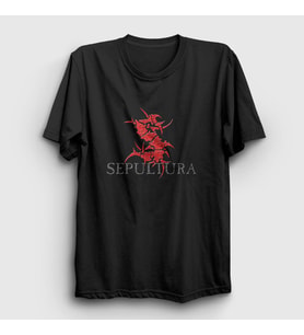 Presmono Unisex Siyah Logo V3 Sepultura T-Shirt 173271tt