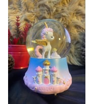 SEVGİLİYE ÖZEL Lucky Şanslı - müzikli ve ışıklı kar küresi