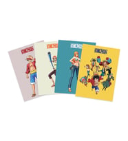 Anime Serisi One Piece Poster Kart 4'lü Set