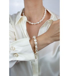 Barok İnci Kolye Bileklik Set