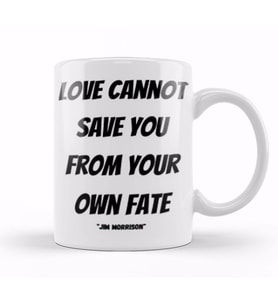 Jim Morrison Quotes Gift Vintage Retro Rainbow Style Kupa Bardak Porselen