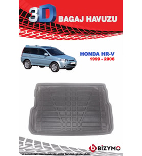 Honda HRV 1999-2006 3D Bagaj Havuzu Bizymo