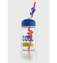 Renga Bubble Kids Desenli 370 ml Pipetli Cam Şişe 182048 Mavi