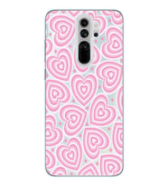 Redmi Note 8 Pro Uyumlu Kalp Desenli Şeffaf Telefon Kılıfı