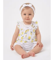 Caramell Bebek Takımı - 3 lü - TKK6178 - Lemon - Beyaz